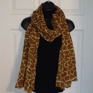 Giraffe print scarf